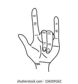 hand drawing hands illustration graphic set