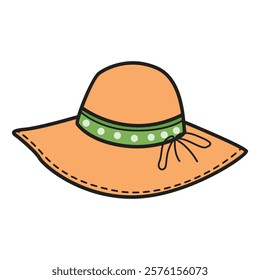 Hand Drawing of Hat with Detailed and Artistic Features