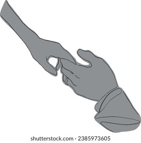 Handzeichnung der Händchen