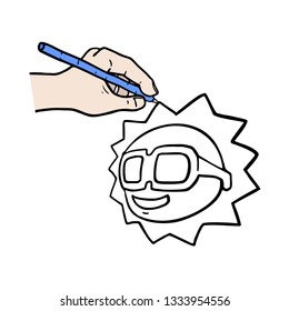 Hand drawing illustration