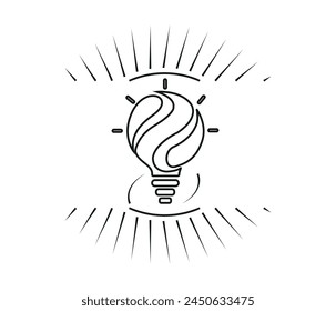 Hand drawing illustration of creative ideas concept