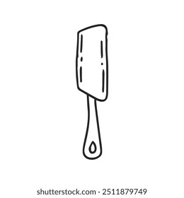 hand drawing kitchen tool element design stock