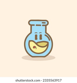 HAND DRAWING LAB CUTE CHARACTER VECTOR