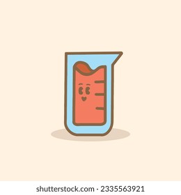 HAND DRAWING LAB CUTE CHARACTER VECTOR