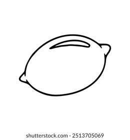 hand drawing of a lemon