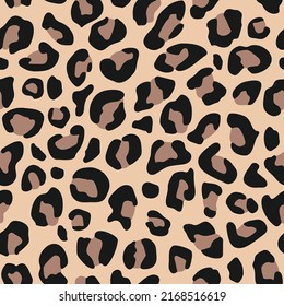 Hand drawing leopard seamless pattern vector illustration. Vector illustration design for fashion fabrics, textile graphics, prints.