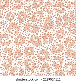 Hand drawing leopard seamless pattern vector illustration. Vector illustration design for fashion fabrics, textile graphics, and prints.