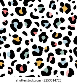 Hand drawing leopard seamless pattern vector illustration. Vector illustration design for fashion fabrics, textile graphics, prints.