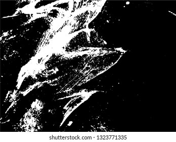 Hand drawing. Light Distressed Background. Ink Print Distress Background. Grunge Texture. Simple abstract black and white drawing. Expressive drawing. Abstract Overlay Texture. 