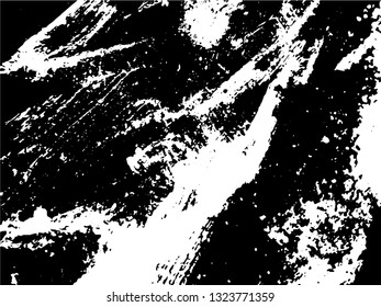 Hand drawing. Light Distressed Background. Ink Print Distress Background. Grunge Texture. Simple abstract black and white drawing. Expressive drawing. Abstract Overlay Texture. 