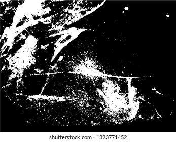 Hand drawing. Light Distressed Background. Ink Print Distress Background. Grunge Texture. Simple abstract black and white drawing. Expressive drawing. Abstract Overlay Texture. 