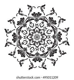 Hand drawing mandala element Vector illustration. The best for your design, textiles, posters, tattoos, corporate identity