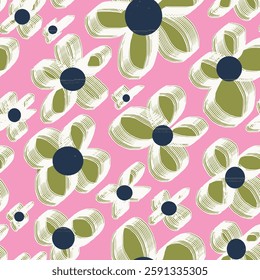 hand drawing modern floral outburst retro  curtain vector pattern design with square vector design neck scarf with stylized flowers and frame. Vector design for a neckerchief, carpet, kerchief,