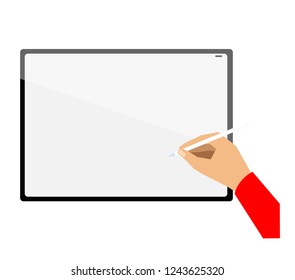 Hand Drawing on New Tablet. Professional Illustration. Vectoral or Pixel Art
