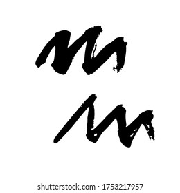 Handzeichnung, Pinselzeichnung. Doodle-Grunge-Symbol
