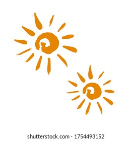Handzeichnung, Pinselzeichnung. Doodle-Grunge-Symbol