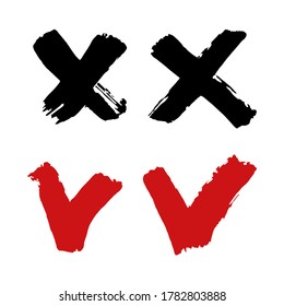 Hand drawing paint, brush drawing. Doodle grunge style icon