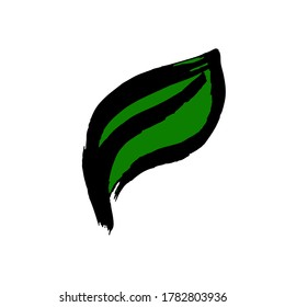 Pintura de dibujo manual, dibujo de pincel. Icono de estilo de grunge Doodle