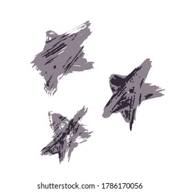 Handzeichnung, Pinselzeichnung. Doodle-Grunge-Symbol