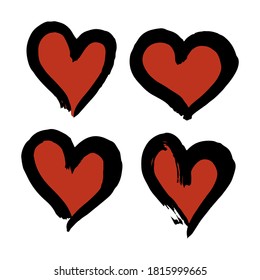 Pintura de dibujo manual, dibujo de pincel. Icono de estilo de grunge Doodle