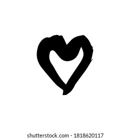 Handzeichnung, Pinselzeichnung. Doodle-Grunge-Symbol
