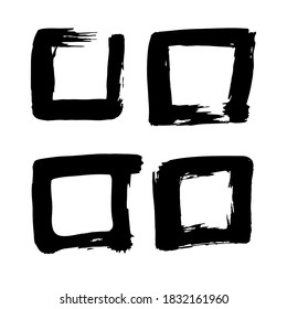 Handzeichnung, Pinselzeichnung. Doodle-Grunge-Symbol