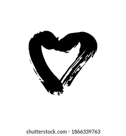 Handzeichnung, Pinselzeichnung. Doodle-Grunge-Symbol
