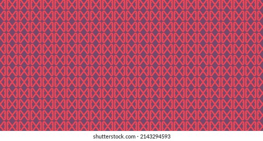 A hand drawing of pattern made of red on a black background.