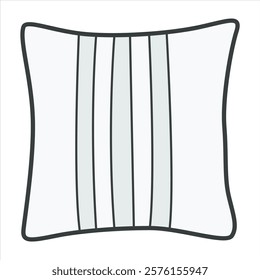 Hand Drawing of Pillow with Soft and Cozy Details