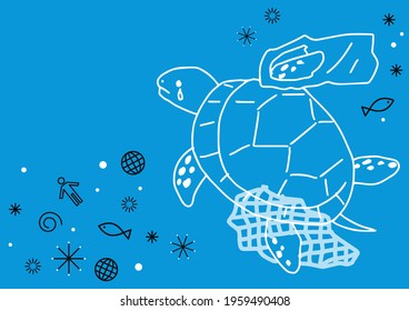 hand drawing Protect SEA image RGB illustration 14