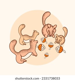 ilustración de fondo de arte vectorial de dibujo manual  