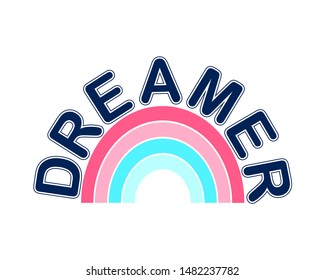 Hand drawing  rainbow illustration vector.