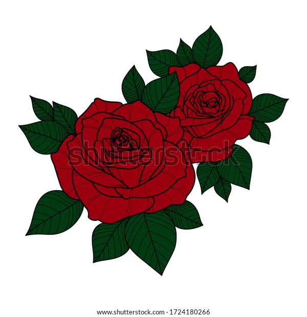 Featured image of post Rose Flower Flower Images Drawing With Colour : Wedding flowers bouquet color bud garland vector.
