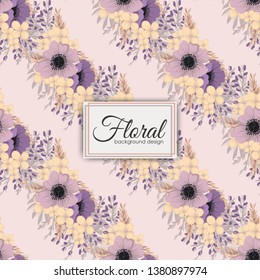 hand drawing seamless floral pattern