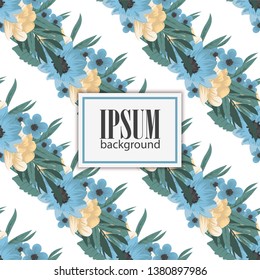hand drawing seamless floral pattern