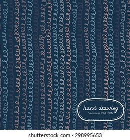 Hand Drawing Seamless Pattern with Scribble