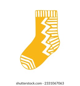 hand drawing socks vector design, brightly colored on white background perfect for christmas celebration.