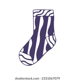 hand drawing socks vector design, brightly colored on white background perfect for christmas celebration.