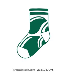 hand drawing socks vector design, brightly colored on white background perfect for christmas celebration.
