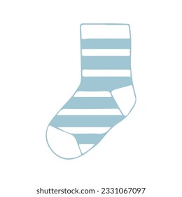 hand drawing socks vector design, brightly colored on white background perfect for christmas celebration.