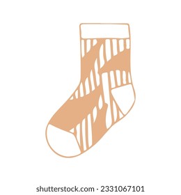 hand drawing socks vector design, brightly colored on white background perfect for christmas celebration.