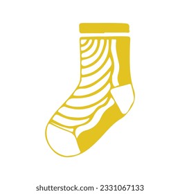 hand drawing socks vector design, brightly colored on white background perfect for christmas celebration.