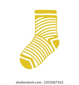 hand drawing socks vector design, brightly colored on white background perfect for christmas celebration.