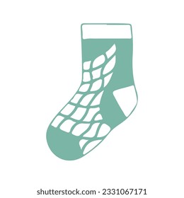 hand drawing socks vector design, brightly colored on white background perfect for christmas celebration.