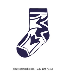 hand drawing socks vector design, brightly colored on white background perfect for christmas celebration.