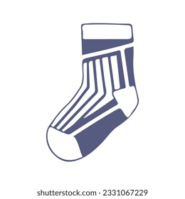 hand drawing socks vector design, brightly colored on white background perfect for christmas celebration.