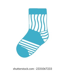 hand drawing socks vector design, brightly colored on white background perfect for christmas celebration.
