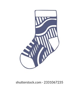 hand drawing socks vector design, brightly colored on white background perfect for christmas celebration.