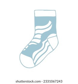 hand drawing socks vector design, brightly colored on white background perfect for christmas celebration.