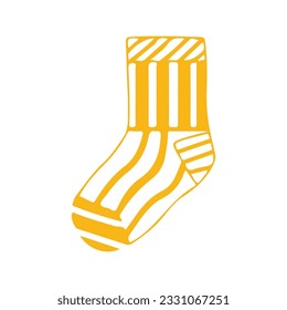 hand drawing socks vector design, brightly colored on white background perfect for christmas celebration.